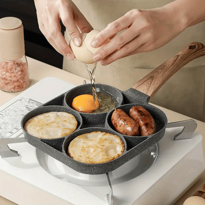 Fried Egg Hamburger Maker; Four-hole Fried Egg Pan