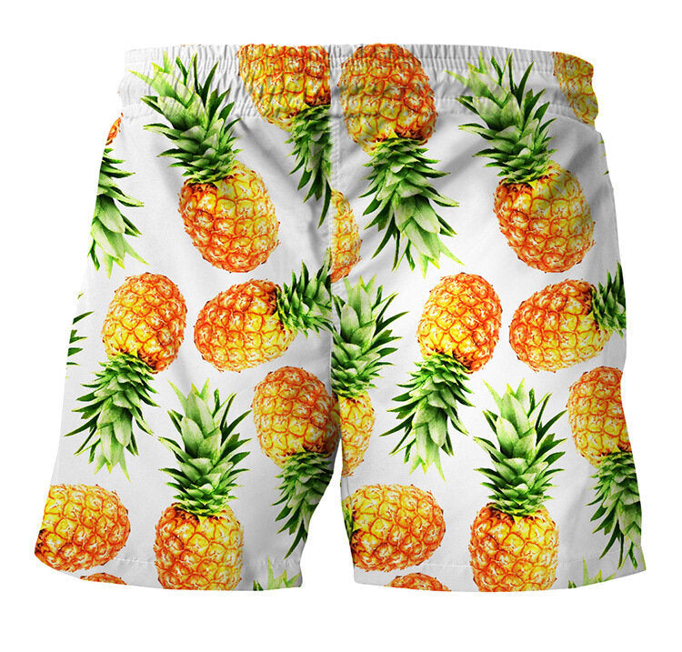 Men's Board Flower Print Surf Shorts Trunks