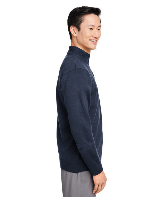 Unisex Pilbloc™ Quarter-Zip Sweater - BLACK - XS