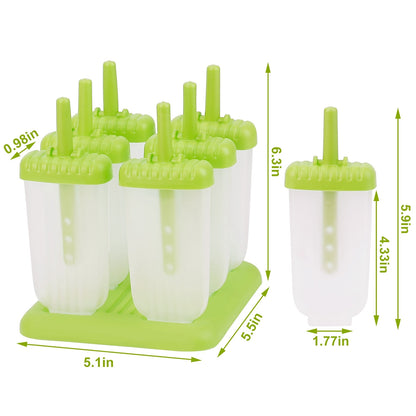 Popsicle Molds - Reusable Ice Cream DIY Ice Pop Maker