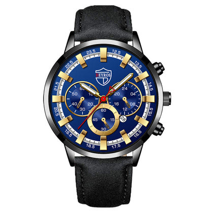 Sports Gold Stainless - Steel Quartz Wristwatch