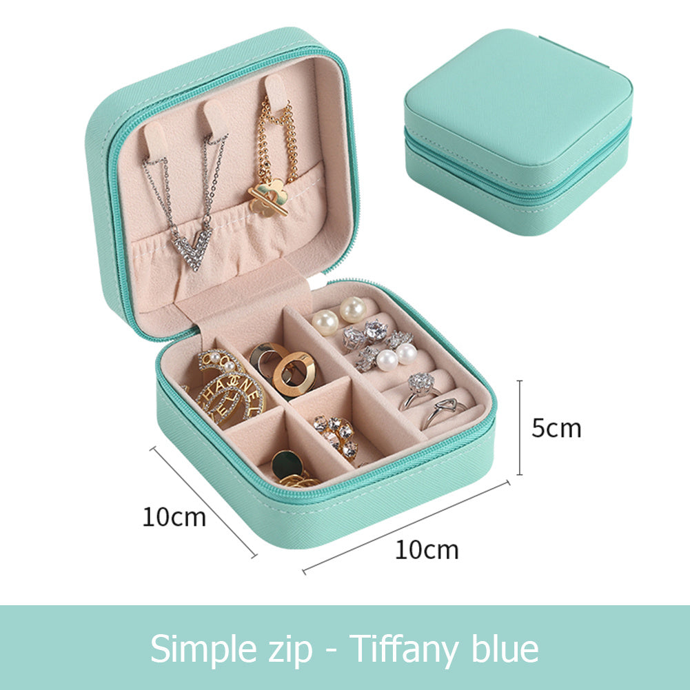 Portable Jewelry Storage Box - Leather Case