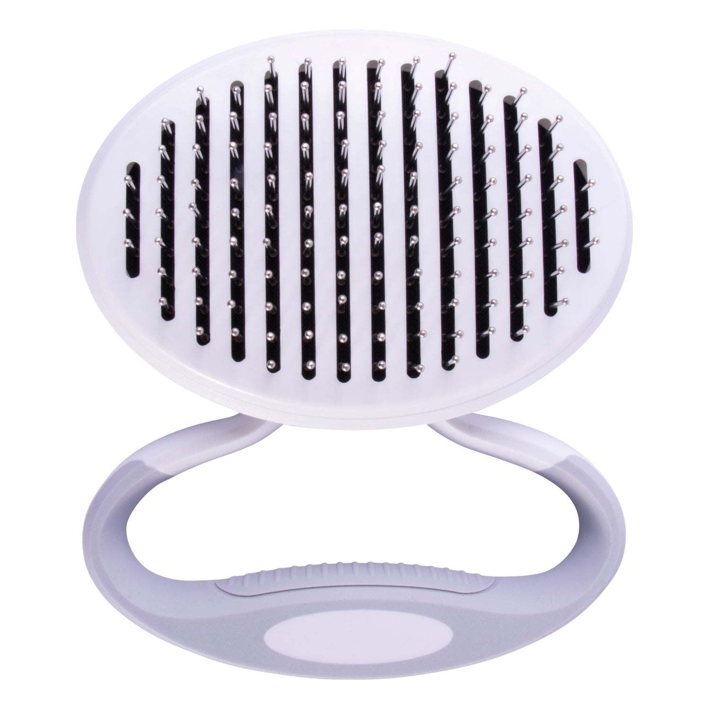Pet Life 'Gyrater' Travel Self-Cleaning Swivel Grooming Pet Pin Brush