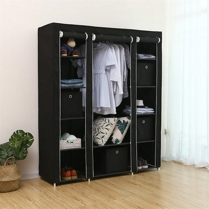 69" Portable Clothes Closet Wardrobe Storage Organizer