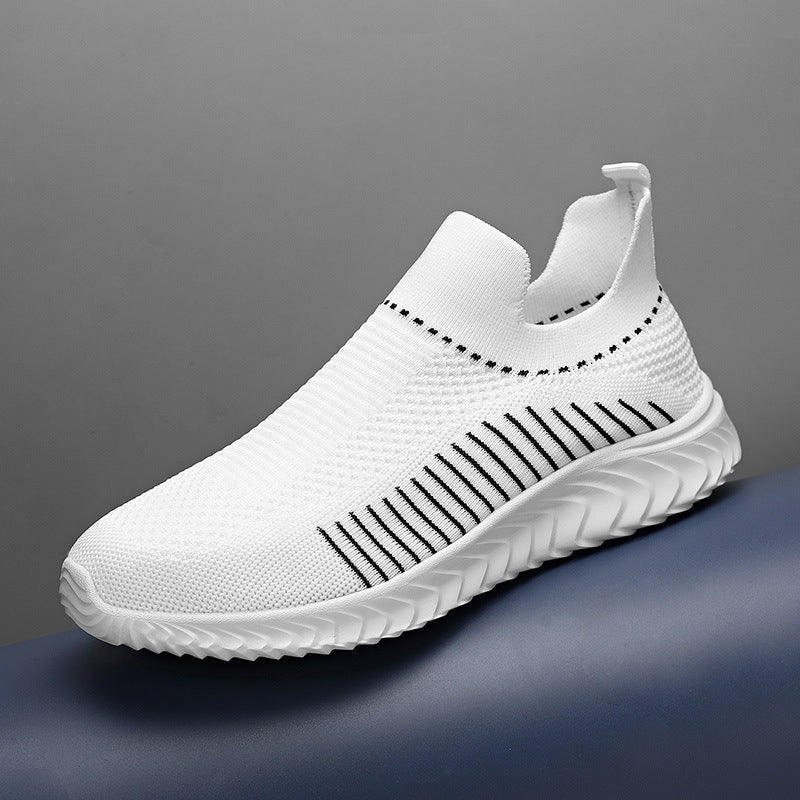 Lightweight Breathable White Fashion Casual Walking Shoes