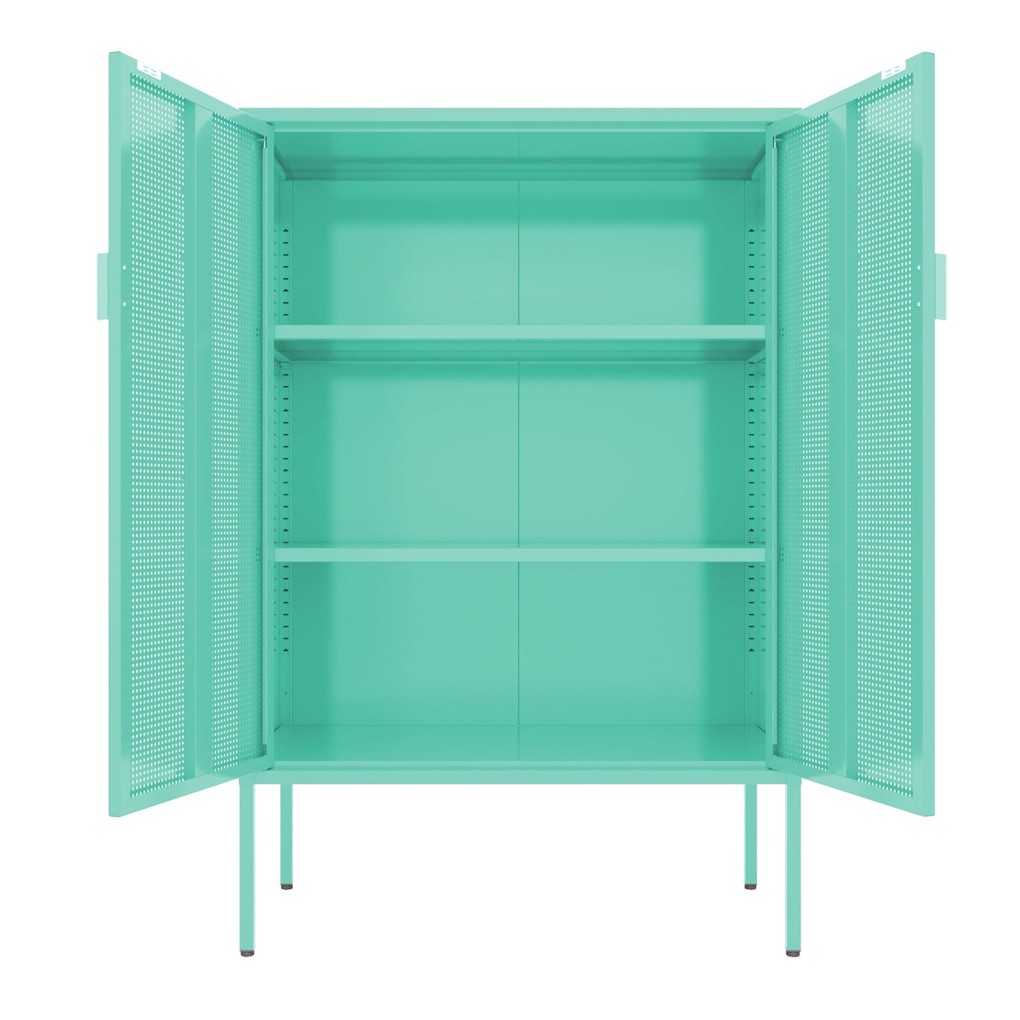 Metal Storage Locker Cabinet - Adjustable Shelves - Ventilated