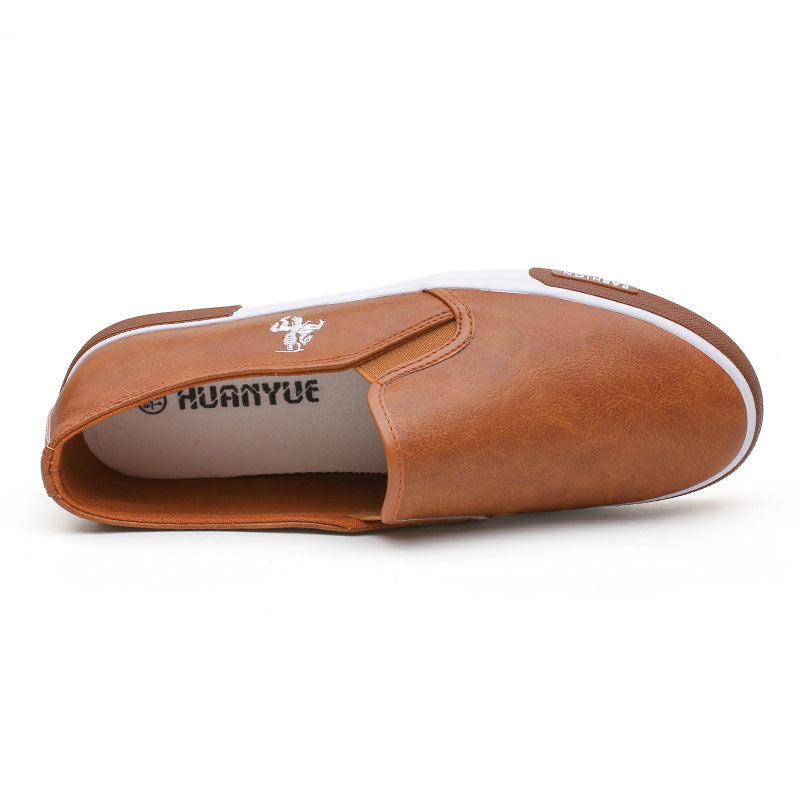 Casual Shoes Men Comfortable PU Leather Mens Loafers Handmade Design Flats Sneakers Men Slip on Lazy Driving Brand Men Shoes