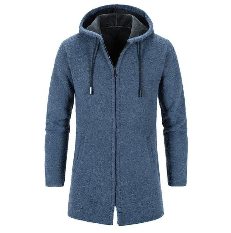 Men Hooded Cardigan Sweaters Outwear