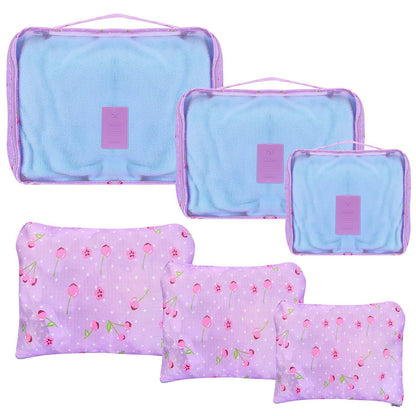 9Pc Clothes Storage Bags - Travel Luggage Organizer - Packing Cubes
