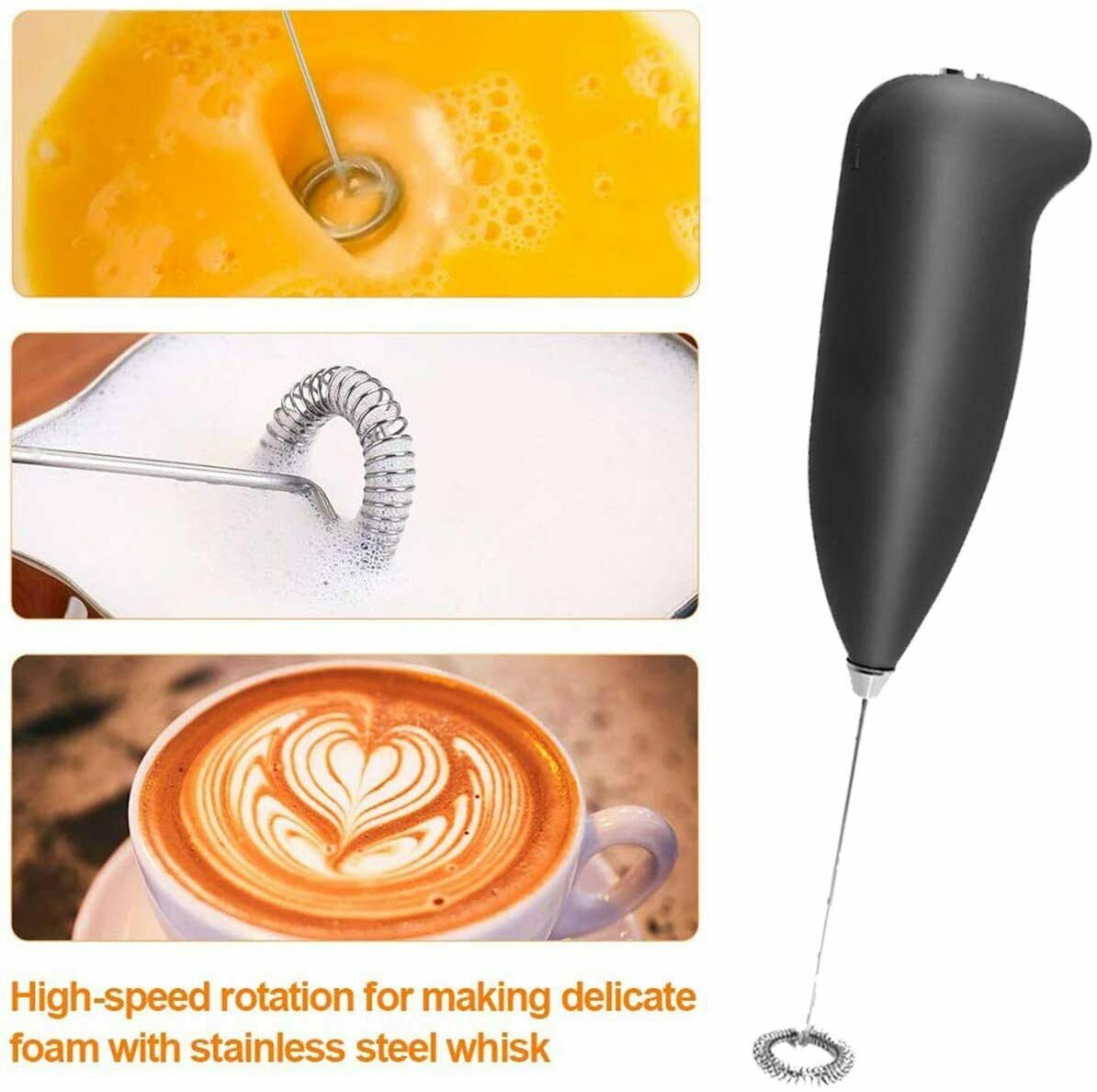Electric Milk Frother - Foamer Whisk
