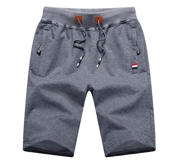 Men's Shorts Casual Elastic Waist Fleece Shorts
