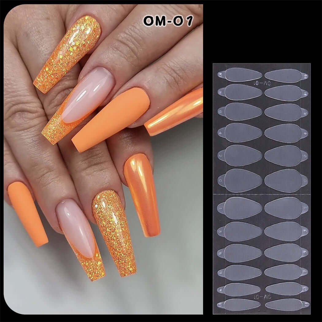 Crystal Nail Die Acrylic Tips French Nail Sticker