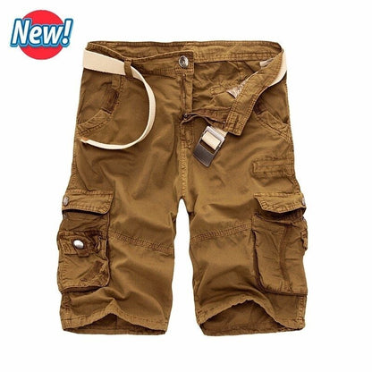 Men's Cargo Shorts - Casual Camouflage Military