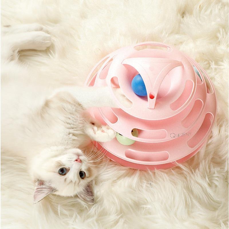4 Level Cat Toy Training Amusement Plate