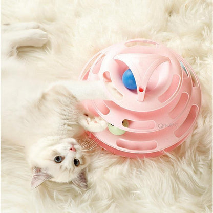 4 Level Cat Toy Training Amusement Plate