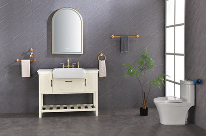 39in. W x 26in. H Oversized Rectangular Framed LED Mirror Anti-Fog Dimmable Wall Mount Bathroom Vanity Mirror Wall Mirror Kit For Gym And Dance Studio
