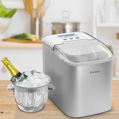 Countertop LCD Display Ice Maker with Ice Scoop
