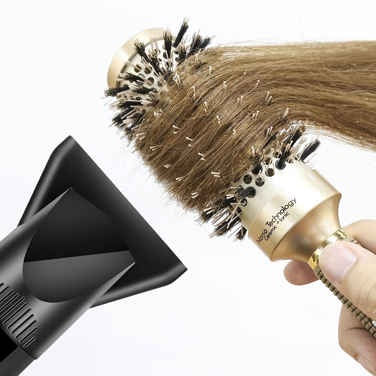 Round Brush for Blow Drying - Nano Thermal Ceramic & Ionic