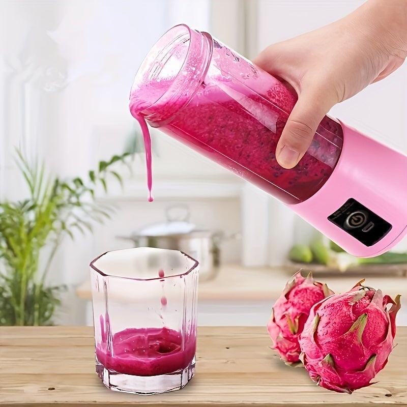 380ML Portable Blender With 6 Blades Rechargeable USB
