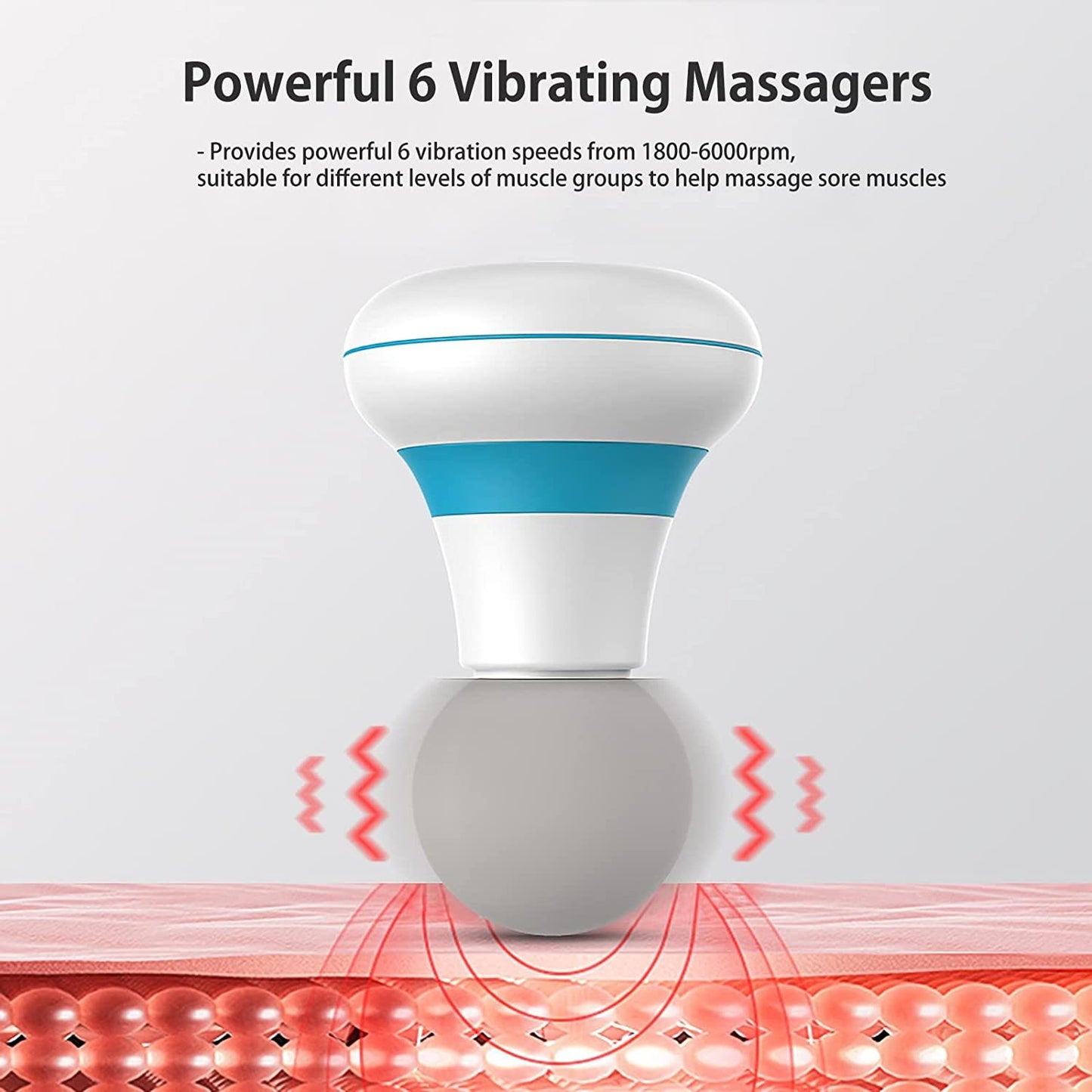 6-Mode Handheld Massager Wand for Neck, Shoulder, Back, and Body Massage