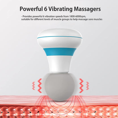 6-Mode Handheld Massager Wand for Neck, Shoulder, Back, and Body Massage