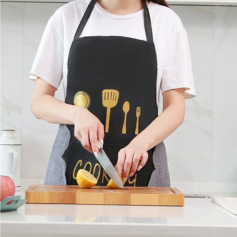 Kitchen Wipe Hand Apron Waterproof and Grease Resistant