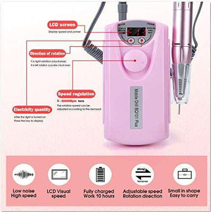 Portable Electric Professional File Kit
