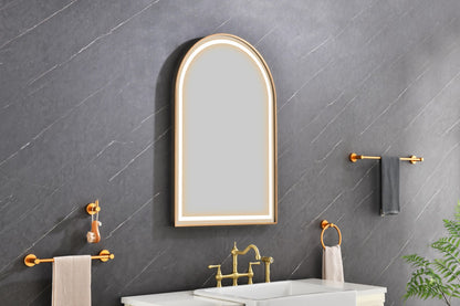 39in. W x 26in. H Oversized Rectangular Framed LED Mirror Anti-Fog Dimmable Wall Mount Bathroom Vanity Mirror Wall Mirror Kit For Gym And Dance Studio