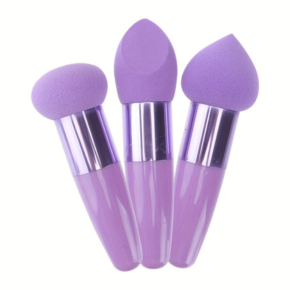 3Pc Foundation Sponge - Powder Puff
