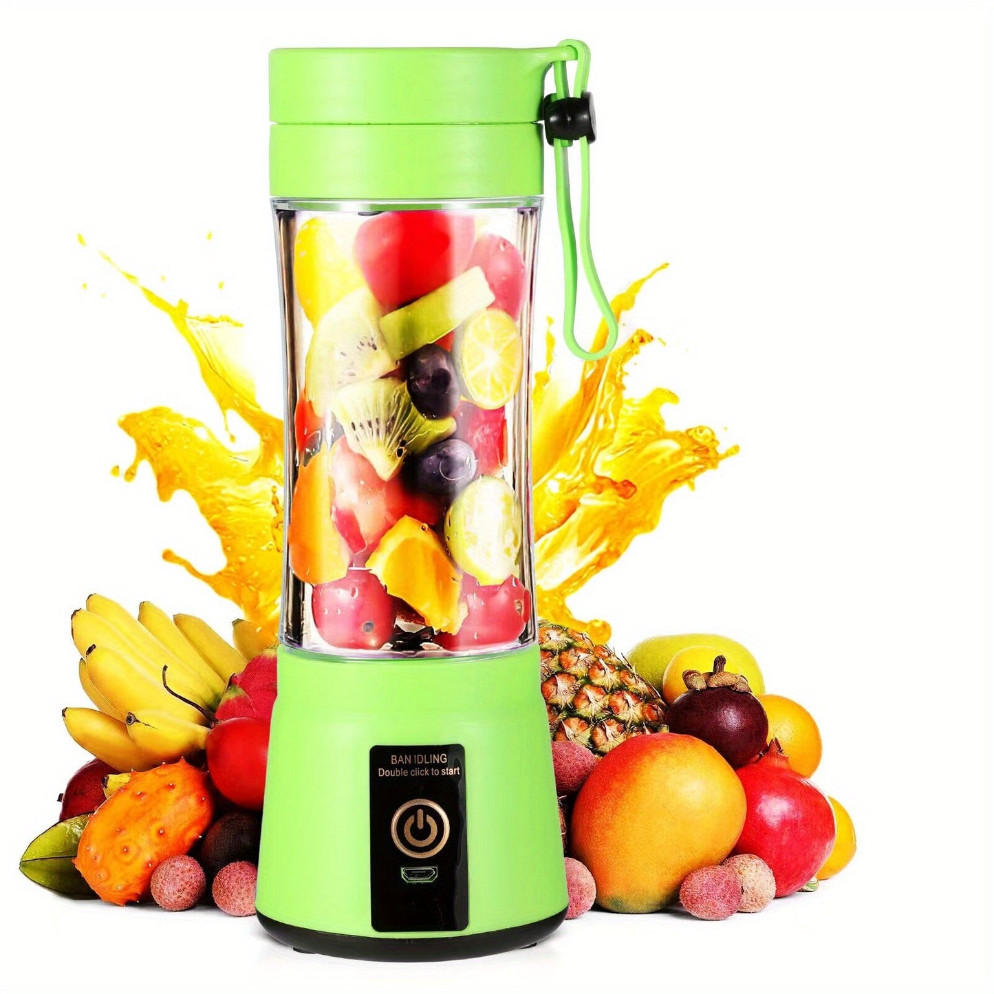 380ML Portable Blender With 6 Blades Rechargeable USB