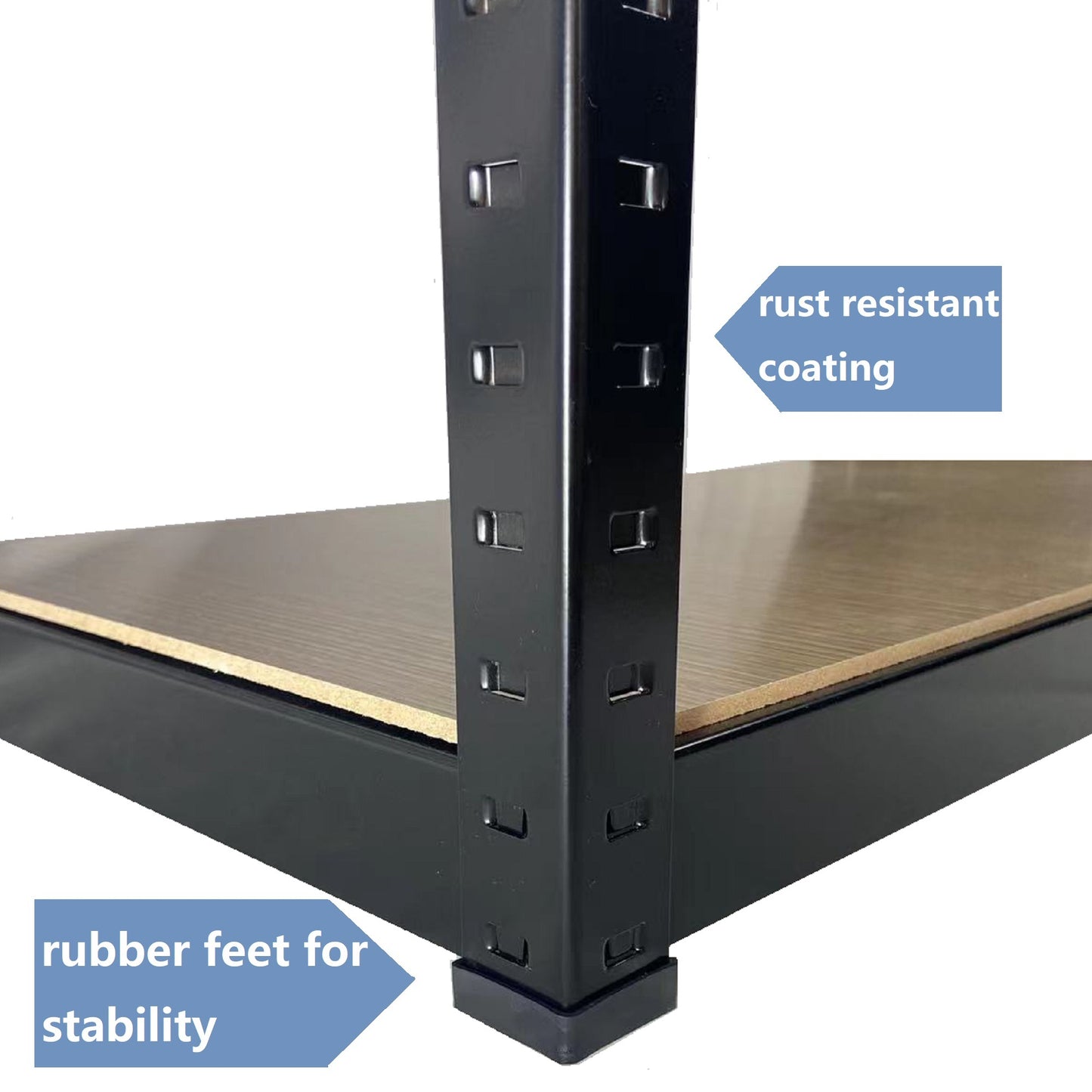 4 Tier Adjustable Garage Storage Shelving - Heavy Duty Metal Storage Utility Rack