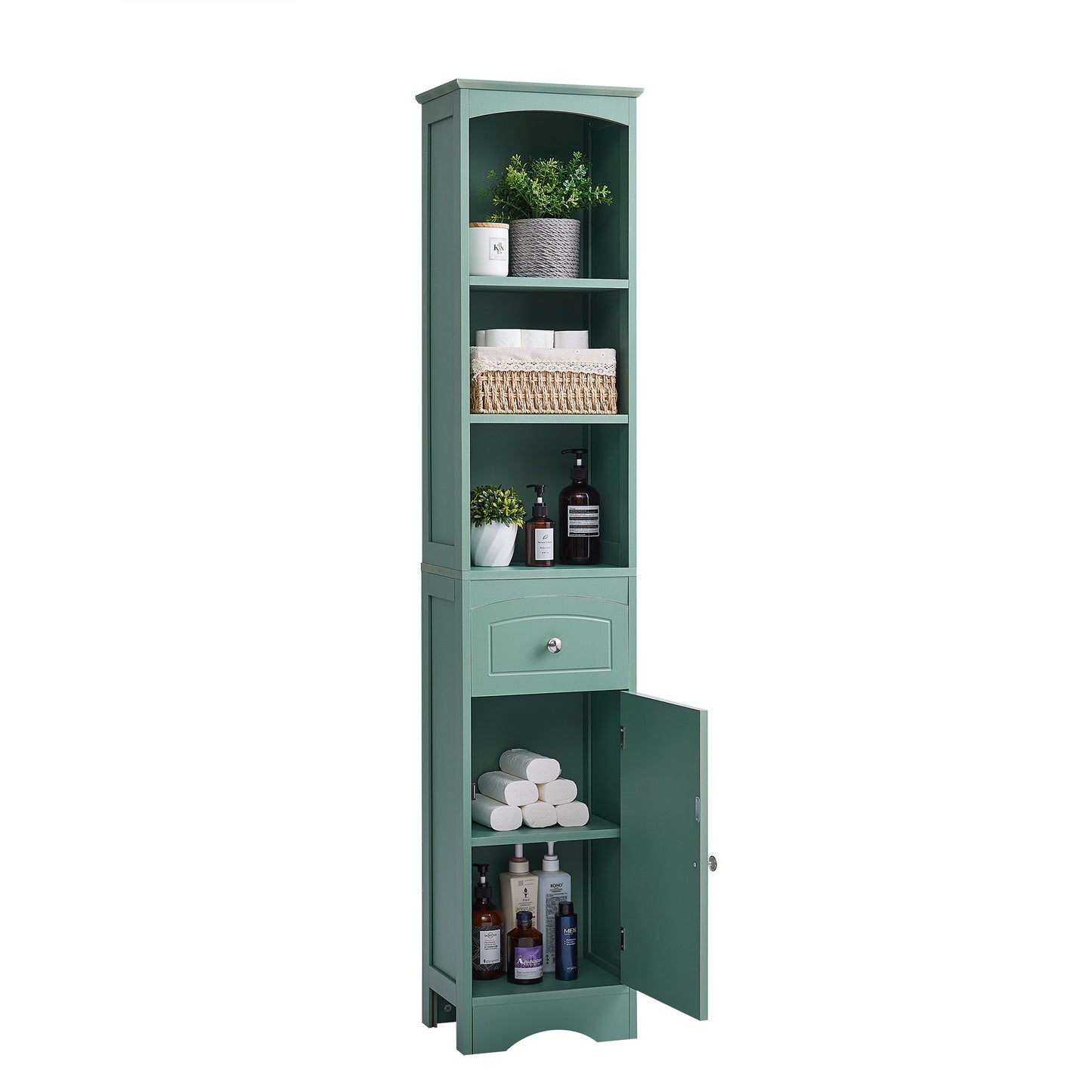 Tall Bathroom Cabinet - Adjustable Shelf