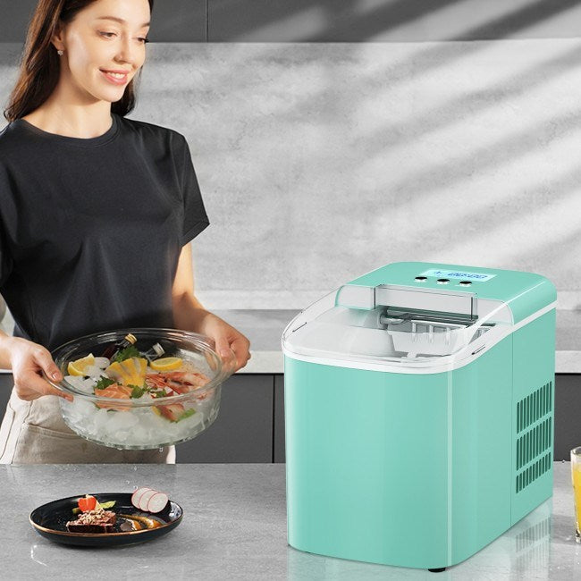 Countertop LCD Display Ice Maker with Ice Scoop