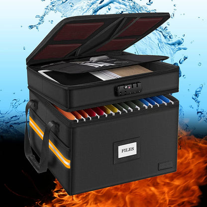 File Box - Fireproof Document Box - with Lock