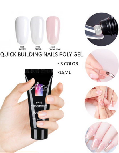 Polygel Pack Mold Tips - 3 Color