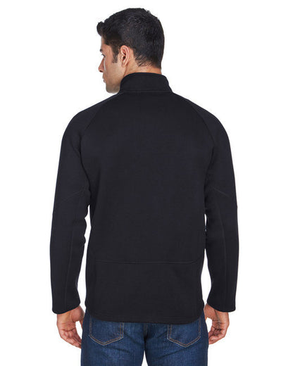 Adult Bristol Sweater Fleece Quarter-Zip - NAVY - S