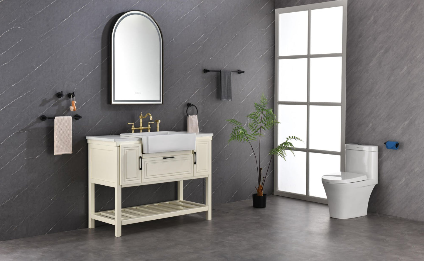 39in. W x 26in. H Oversized Rectangular Framed LED Mirror Anti-Fog Dimmable Wall Mount Bathroom Vanity Mirror Wall Mirror Kit For Gym And Dance Studio