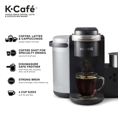 K-Cafe Single Serve K-Cup Coffee, Latte and Cappuccino Maker