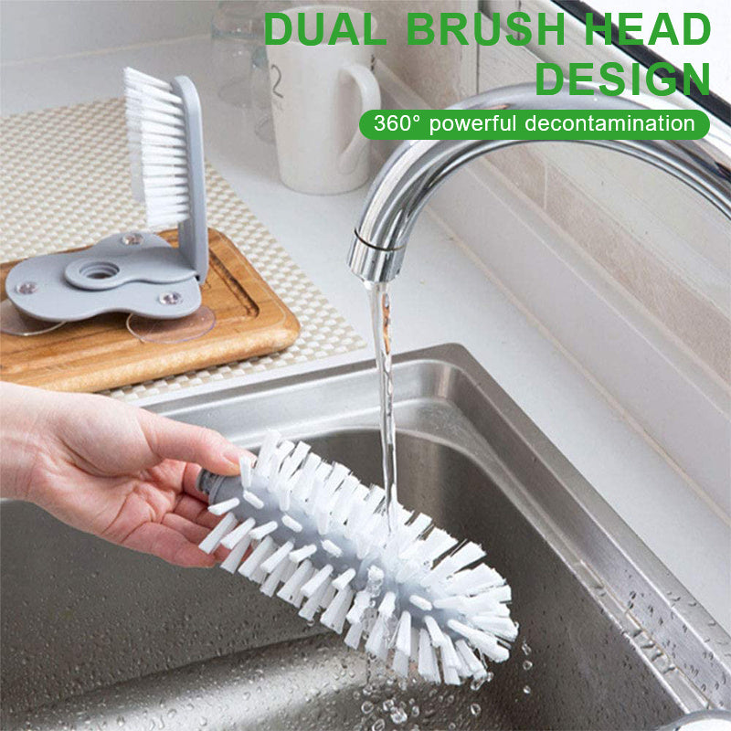 2 In 1 Cup. Glass Cleaner Brush