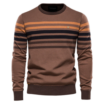 Men's Striped Casual Knitted Sweater