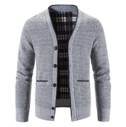 Men's Buttons Fleece Cardigan Sweater