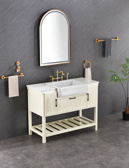 39in. W x 26in. H Oversized Rectangular Framed LED Mirror Anti-Fog Dimmable Wall Mount Bathroom Vanity Mirror Wall Mirror Kit For Gym And Dance Studio