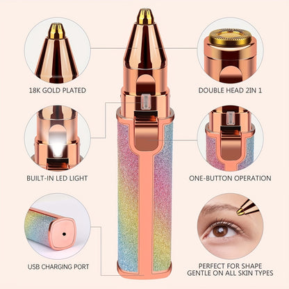 Eyebrow Razor - Painless and Precision Facial Hair Removal with Built-in LED Light