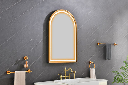 39in. W x 26in. H Oversized Rectangular Framed LED Mirror Anti-Fog Dimmable Wall Mount Bathroom Vanity Mirror Wall Mirror Kit For Gym And Dance Studio