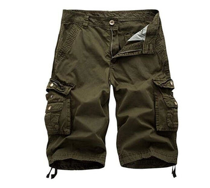 Men's Cotton Relaxed Fit Outdoor Camouflage Camo Cargo Shorts