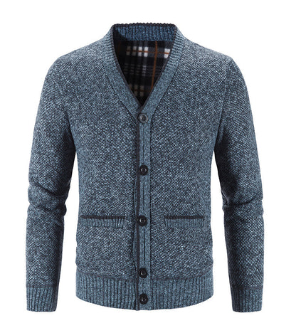 Men's Buttons Fleece Cardigan Sweater