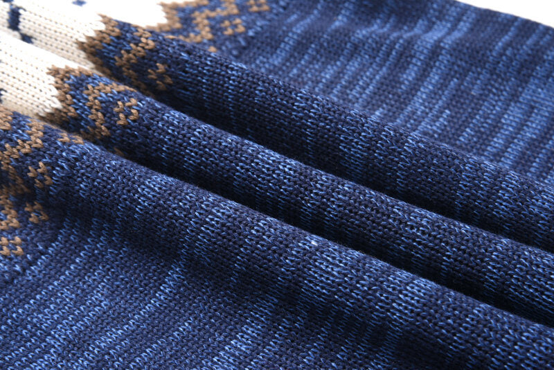 Men's Sweater Pattern Slim Fit Casual O-Neck Knitwear