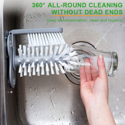 2 In 1 Cup. Glass Cleaner Brush