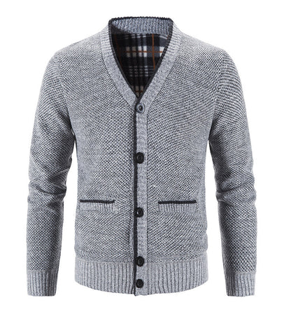 Men's Buttons Fleece Cardigan Sweater