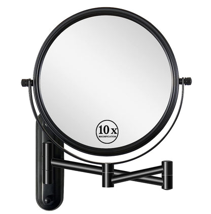 8 Inch Wall Mounted Vanity Mirror, Double Sided 1x/10x